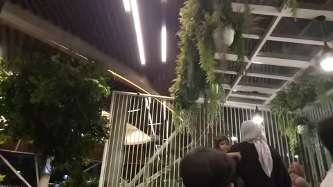 Eat with family at a fancy restaurant