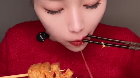 Huge Plate of Stir-Fried Vermicelli Noodles Mukbang 🍜🥢 ASMR Eating Show