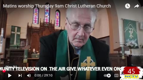 NCTV45 Christ Lutheran Church MATIN SERVICE THURS JULY 31 2025