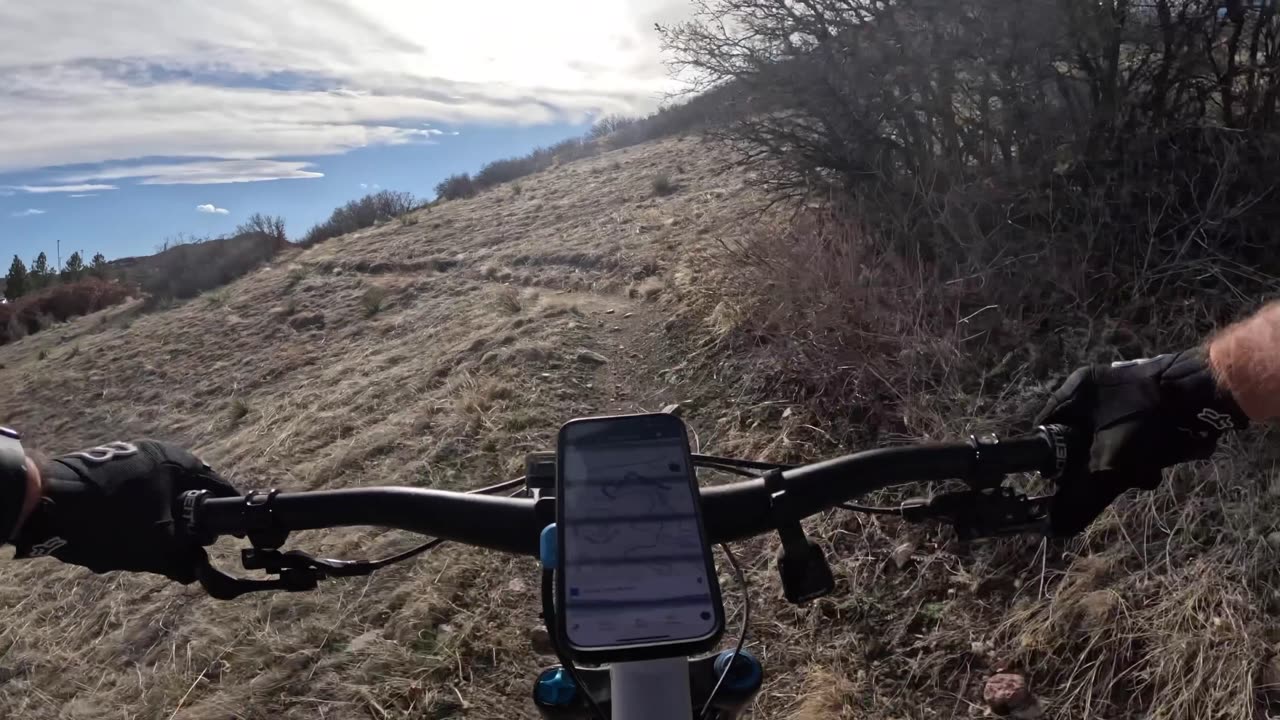 Purple Loop North - fun blue flow above Castle Rock - Philip Miller Park - Colorado