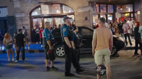 Wild! Massive Brawl Erupts in Downtown ATX – Chaos in the Streets of Texas