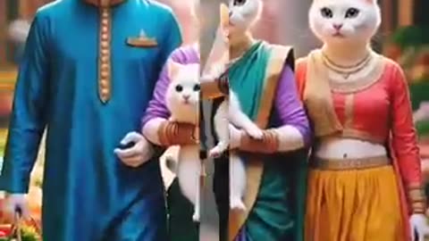 Amazing: Most Adorable Cat Family Explores the Market with Mom & Dad #cutecats #