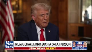 President Trump slams the "maniac" who vandalized the Charlie Kirk memorial