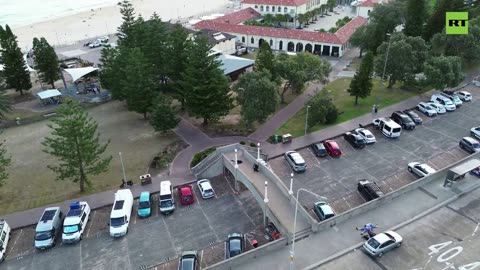 GUNFIGHT WITH COPS from above — terrifying Bondi Beach drone footage