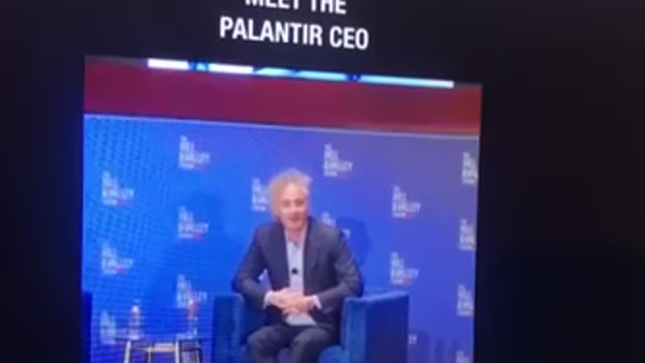 Evil WEF Bilderberg Jew Alex Karp admits hes using his weaponized ai Palantir tech to kill people