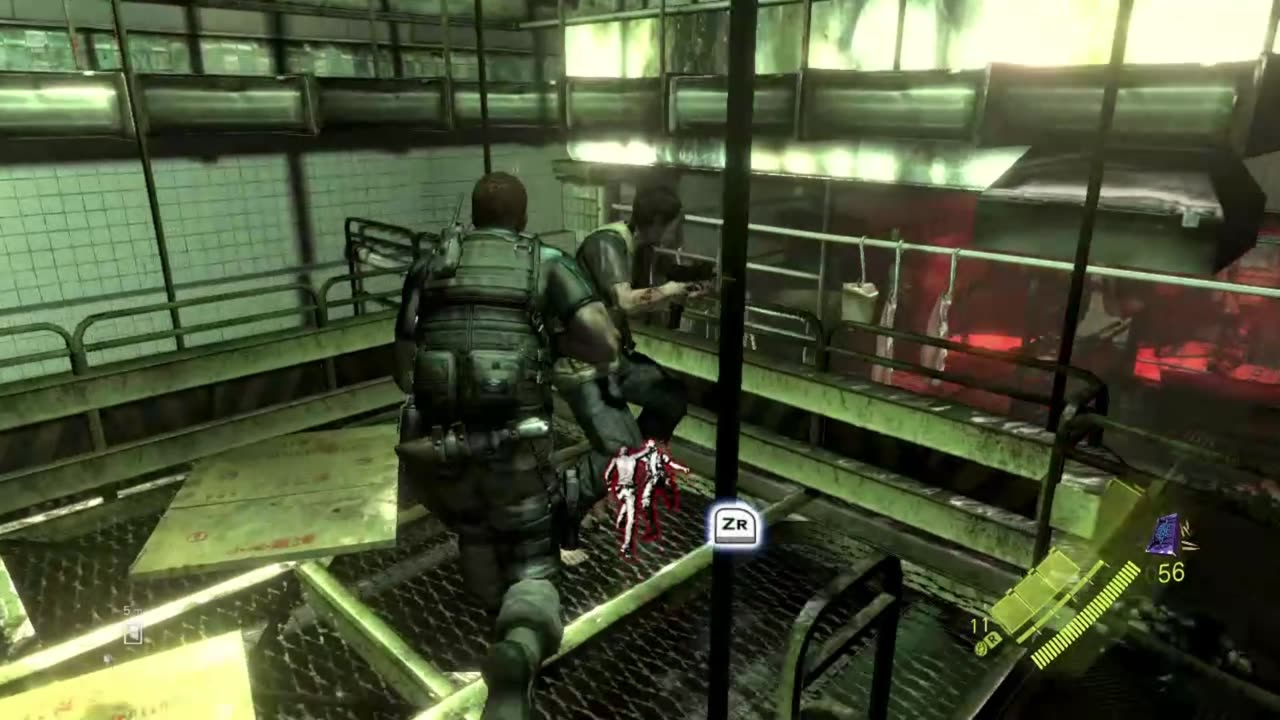 Resident Evil 6 - Chris & Piers Campaign clips part 1