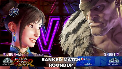 Kuya Kalbo SF6 Ranked Match Roundup. Chun Li Master Rank [Hori Fight Stick]