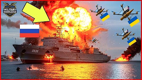 Ukrainian Drones STRIKE Russian Boat - Then THIS H