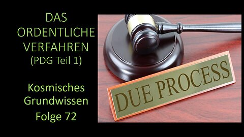 Das Ordentliche Verfahren (PDG Teil 1) - Kosmisches Grundwissen Folge 72