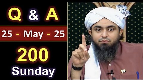 200-Sunday [ 25-May-2025 ] Public Q & A Session with Engineer Muhammad Ali Mirza in Jhelum Academy
