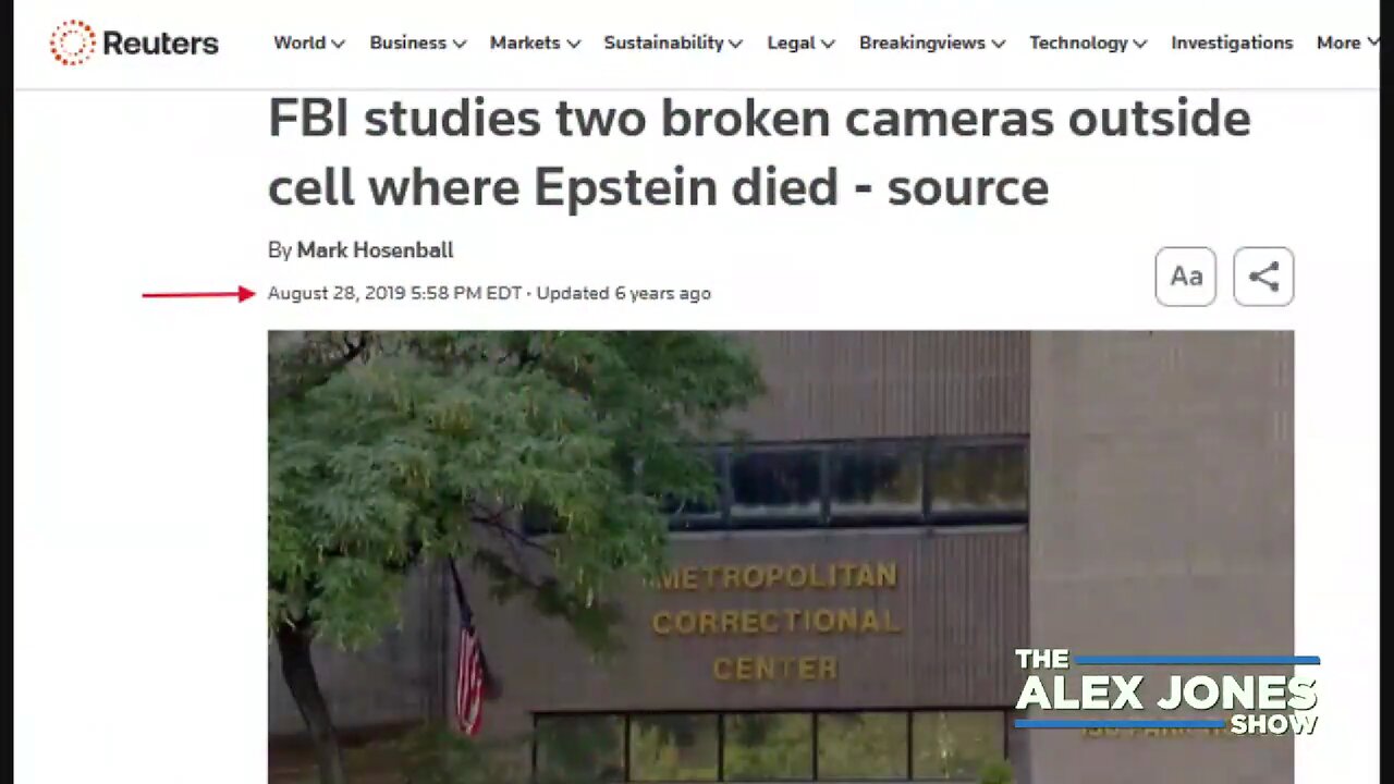 Cover For Epstein Being Alive & Well