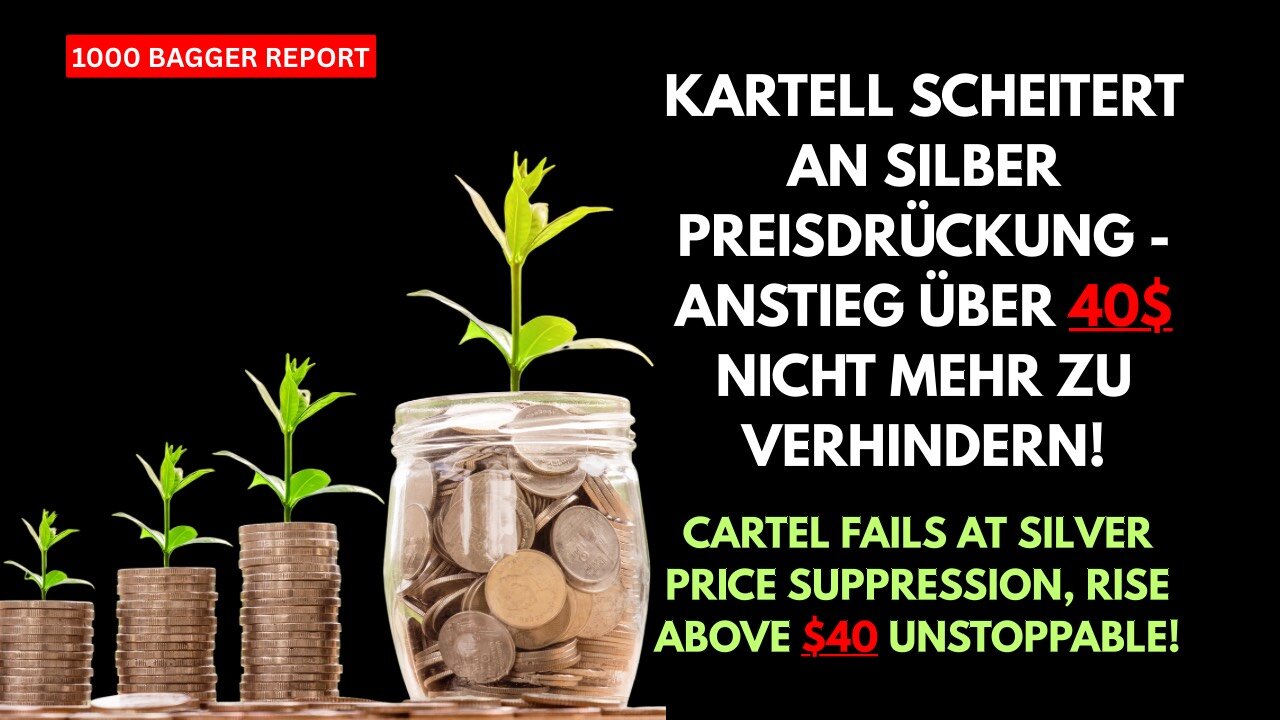 Kartell scheitert an Silberpreisdrückung - Anstieg über 40$ nicht mehr zu verhindern!