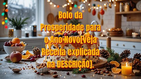 Bolo da Prosperidade para o Ano Novo[Veja Receita explicada na DESCRIÇÃO].!