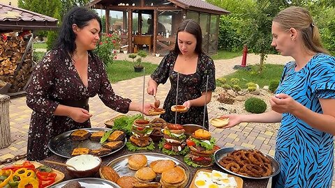 Cooking delicious food by village girl