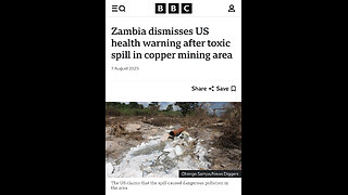 ☣️ Zambia’s Hidden Catastrophe: The Copper Mine Cover-Up
