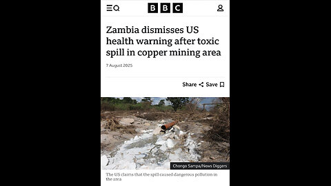 ☣️ Zambia’s Hidden Catastrophe: The Copper Mine Cover-Up