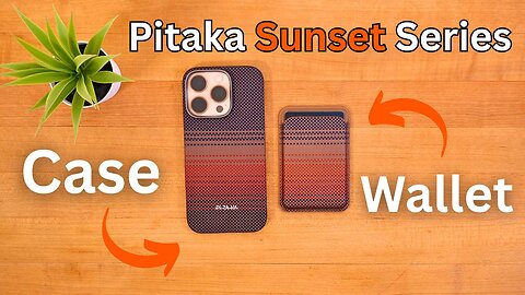 Pitaka Sunset Aramid Fiber iPhone 16 Pro Case + WALLET Review!