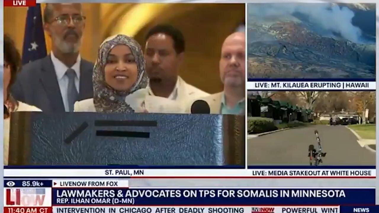 Nasty Rep Ilhan Omar (D-MN) Condemns President Trump & his MAGA Supporters