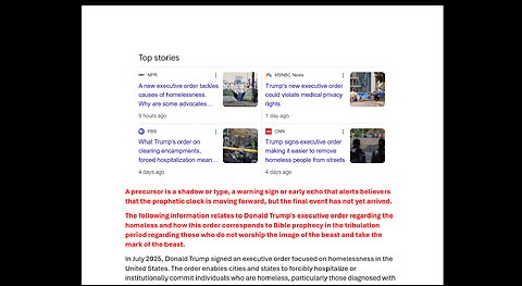 From Executive Orders to End-Time Warnings: A Prophetic Analysis
