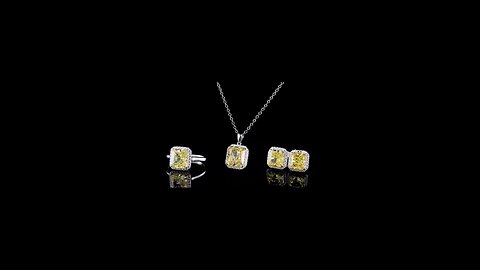 婚礼珠宝实验室钻石项链戒指耳环珠宝套装热卖时尚经典套装,Wedding Jewelry Lab Diamond Necklaces Rings Earrings Jewelry Sets