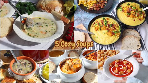 5 Hot Soups for Freezing Days