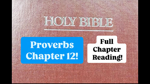 Proverbs Chapter 12--Holy Bible Chapter Reading