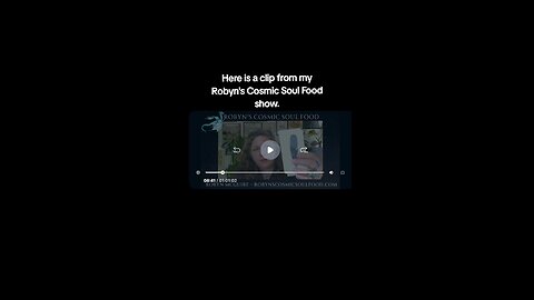 Robyn's cosmic soul food show clip.