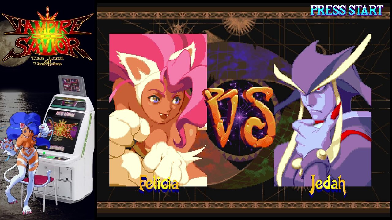 Vampire Savior (Arcade) - Felicia vs. Jedah