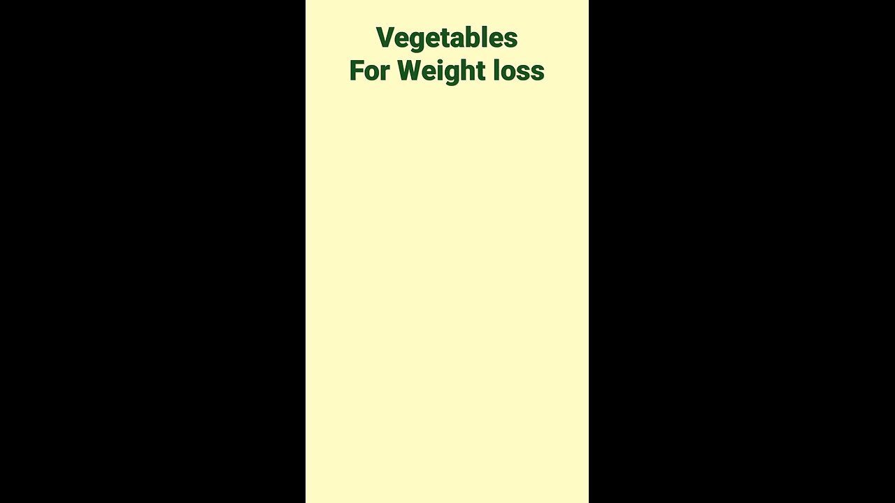 waight loss vegitable