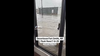 Ft Smith Arkansa is also flooding?! Just HAARPTASTIC. 😡
