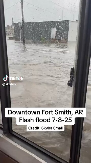 Ft Smith Arkansa is also flooding?! Just HAARPTASTIC. 😡