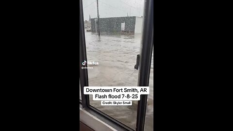 Ft Smith Arkansa is also flooding?! Just HAARPTASTIC. 😡