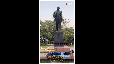 Lenin's Statue in the heart of New Delhi! This Soviet-era icon stands tall amidst