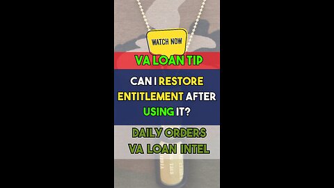 Can I Restore Entitlement After Using It?