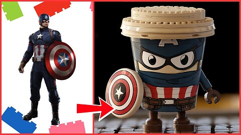 Superheroes As Lego Cappuccino Assassino Characters
