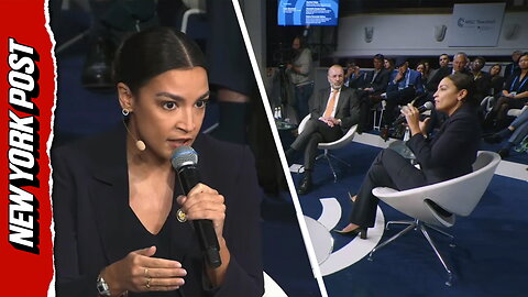 AOC has short laugh, not denying 2028 White House ambitions when asked at Munich Security Conference