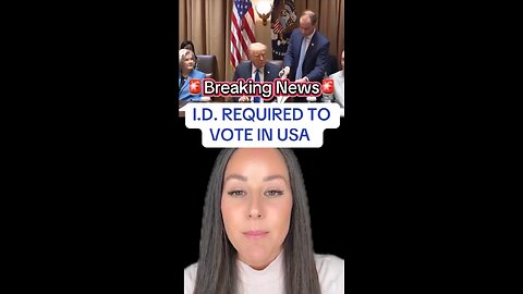 Captioned - BREAKING NEWS ID required to vote in USA