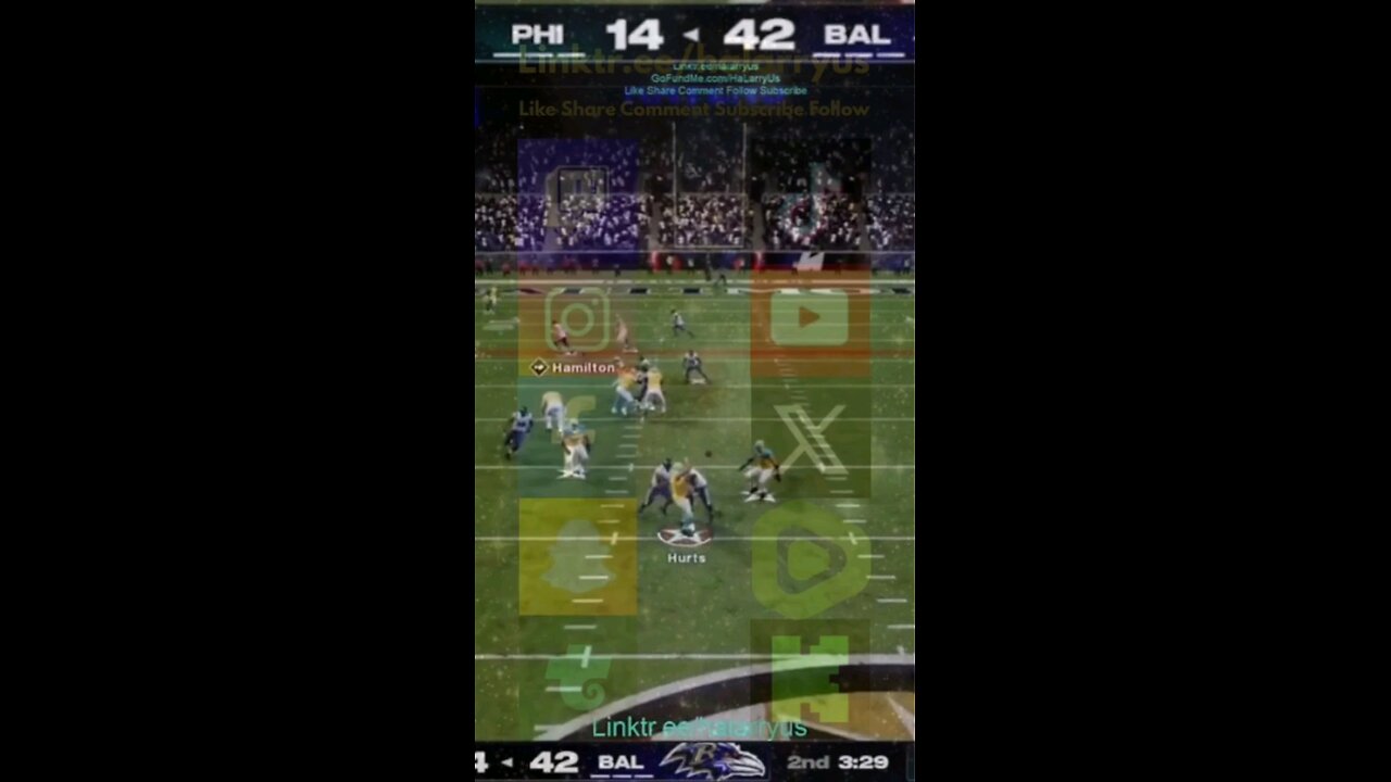 Pick 6 BAL 48 vs PHI 14 #AllMadden #Madden25 #NFLmadden #madden