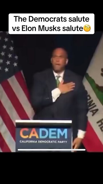The Democrats salute vs Elon Musk salute🤷🏼‍♂️