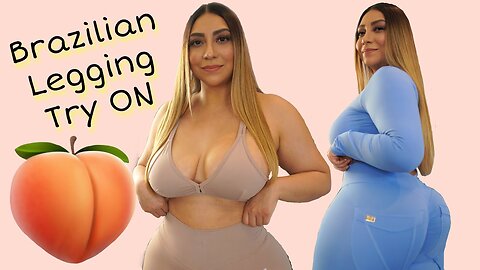 Nancy Hernandez Hot Model Big Booty Huge Try on Haul and Honest review of BlueBody Brazil Leggins