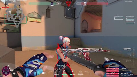 When you are cold-blooded and knife the enemy for a win in Valorant