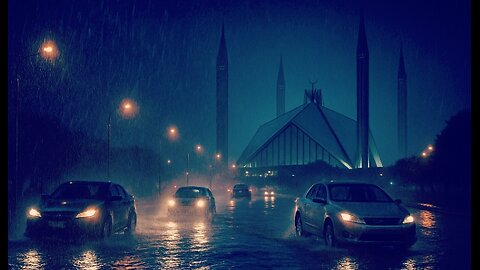 LIVE Rain in Night in Islamabad
