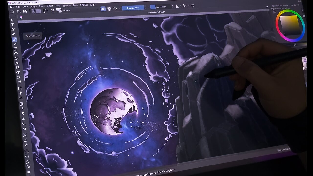 Shading A Comic Panel Part 4: Sky's The Limit (Timelapse)