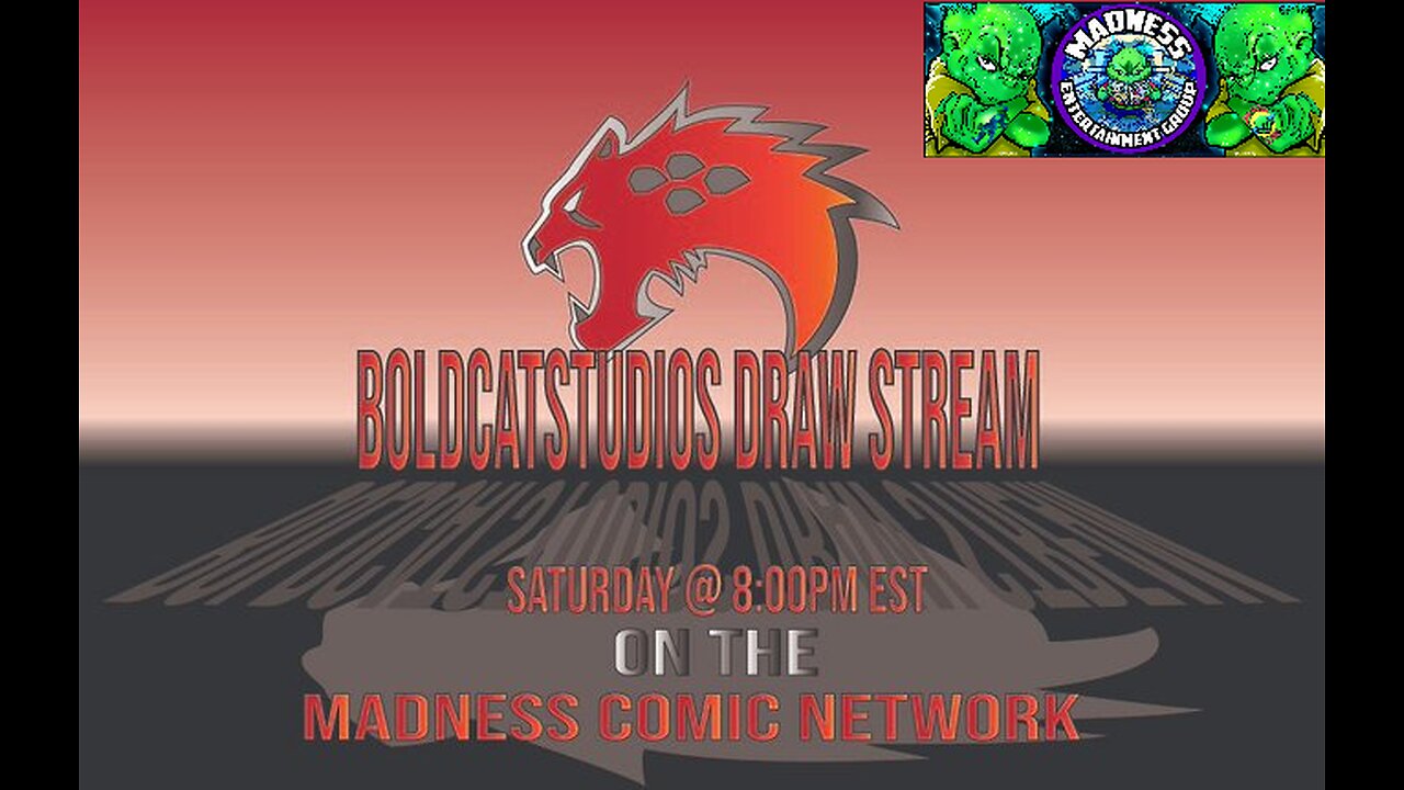 Boldcat Studios DrawStream! E127 via the Madness (pre recorded)