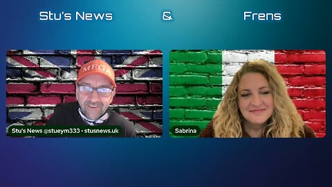Stu's News & Frens Ep5 - Sabrina 27-12-2025 ... Life in Italy during The Great Awakening & Covid Madness
