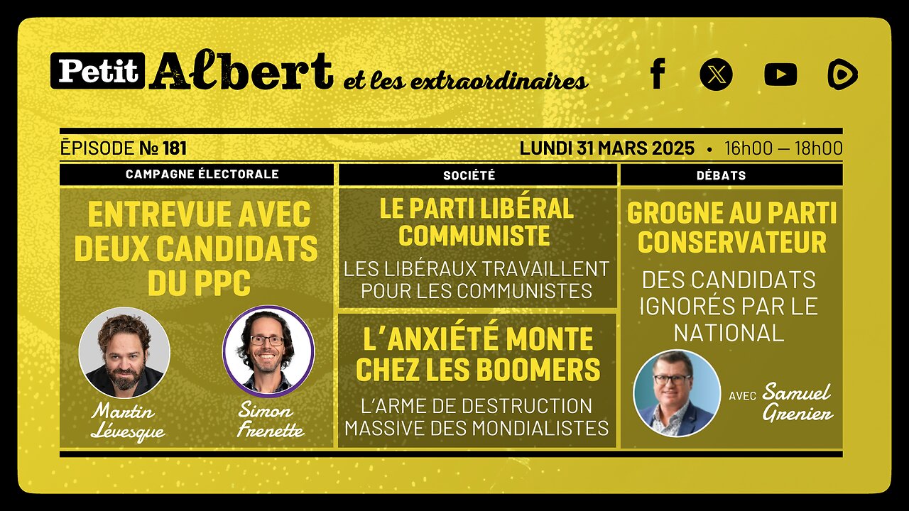 Petit Albert et les extraordinaires Épisode #181 -Avec Martin Lévesque, Simon Frenette & Sam Grenier