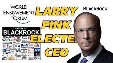 Larry Fink, boss of Blackrock appointed co-chair World Economic Forum