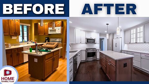 Worn Out Kitchen Gets a Fresh Makeover with New Features!