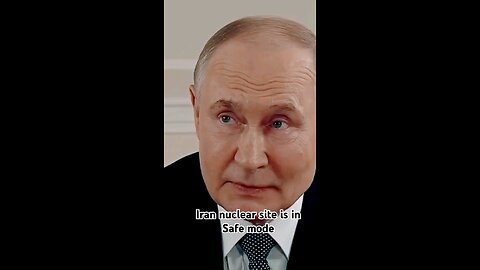 🄸🄼🄿🄾🅁🅃🄰🄽🅃 🄼🄴🅂🅂🄰🄶🄴 Vladimir putin opens about iran nuke radiation is in good deed's