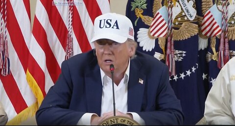 PRESIDENT TRUMP AND FLOTUS MELANIA TRUMP TOUR TEXAS FLOOD DAMAGE AND HOST ROUNDTABLE